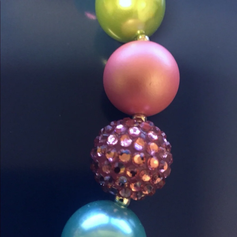 Chunky beads girls necklace